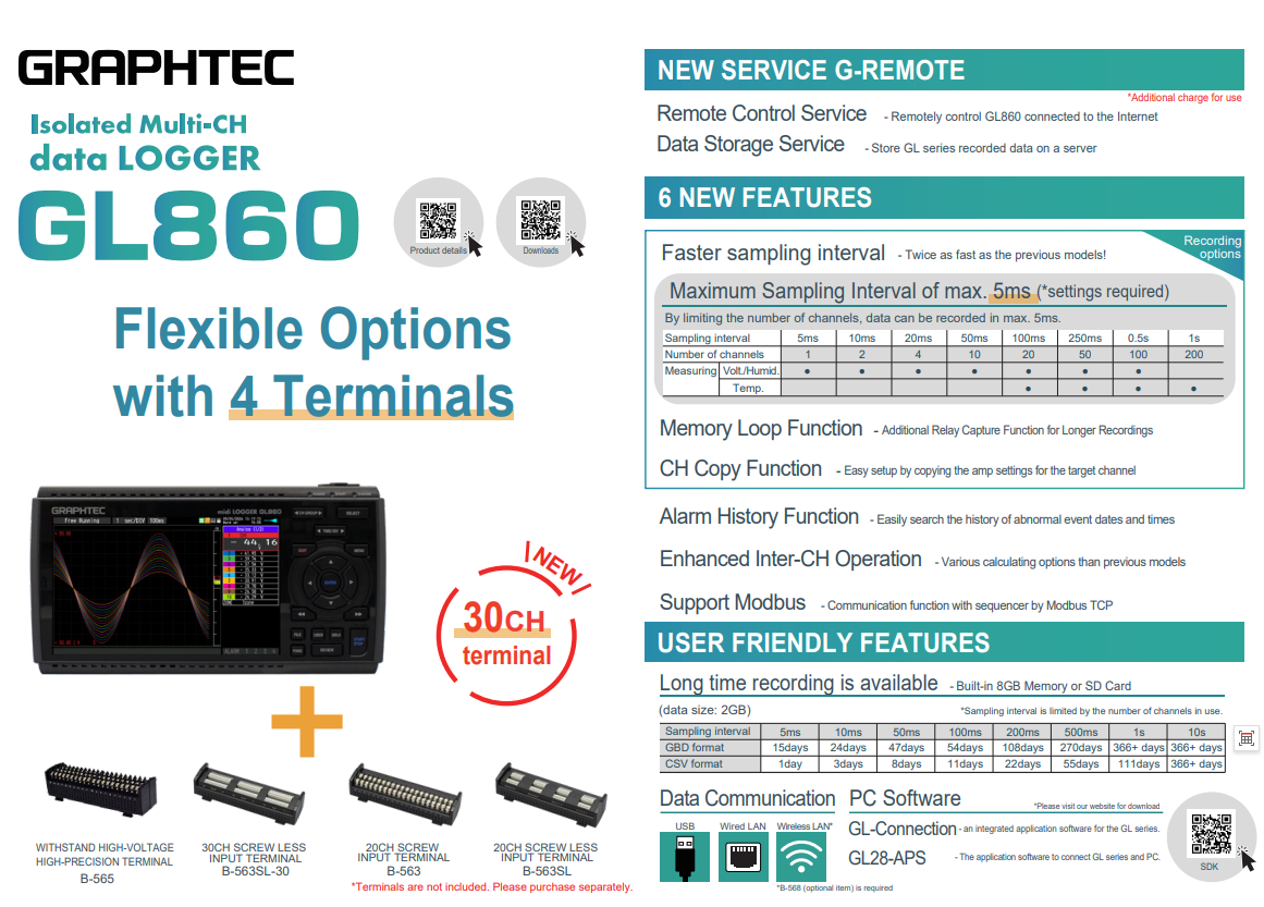 日本图技GL860A 数据记录仪